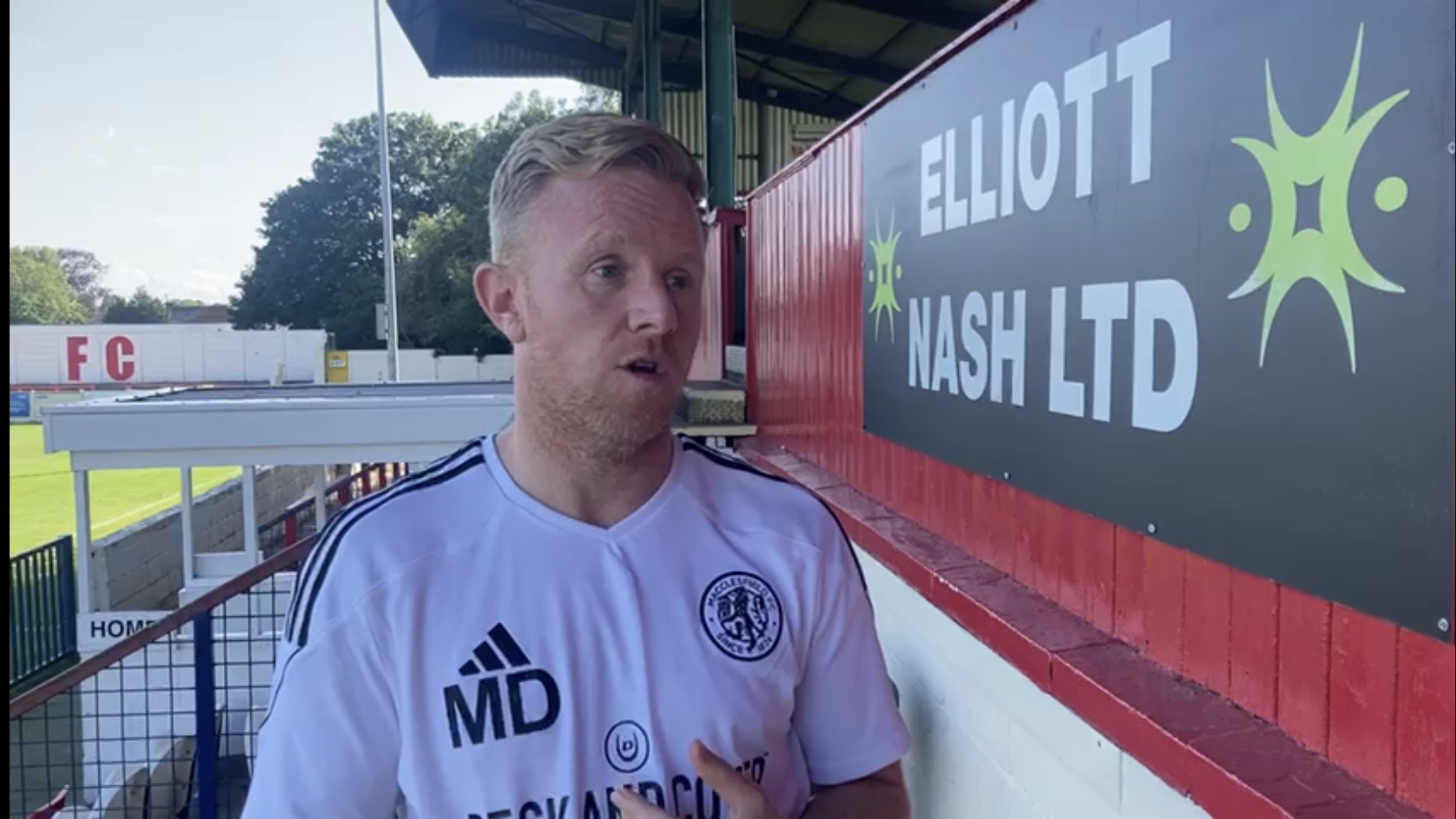 Mark Duffy reaction to Bromsgrove game