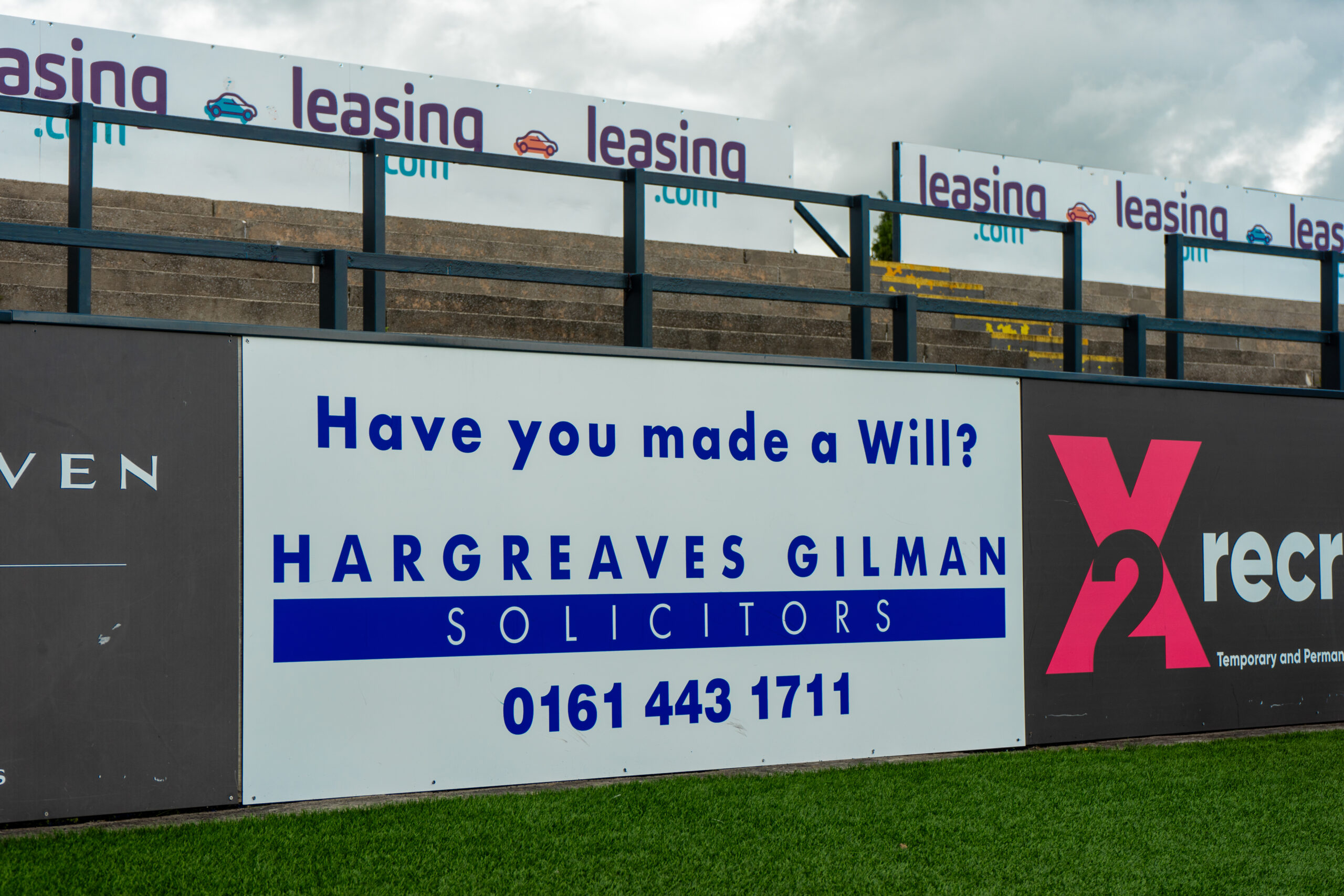 MAJOR NEW SPONSORSHIP ANNOUNCEMENT: HARGREAVES GILMAN SOLICITORS