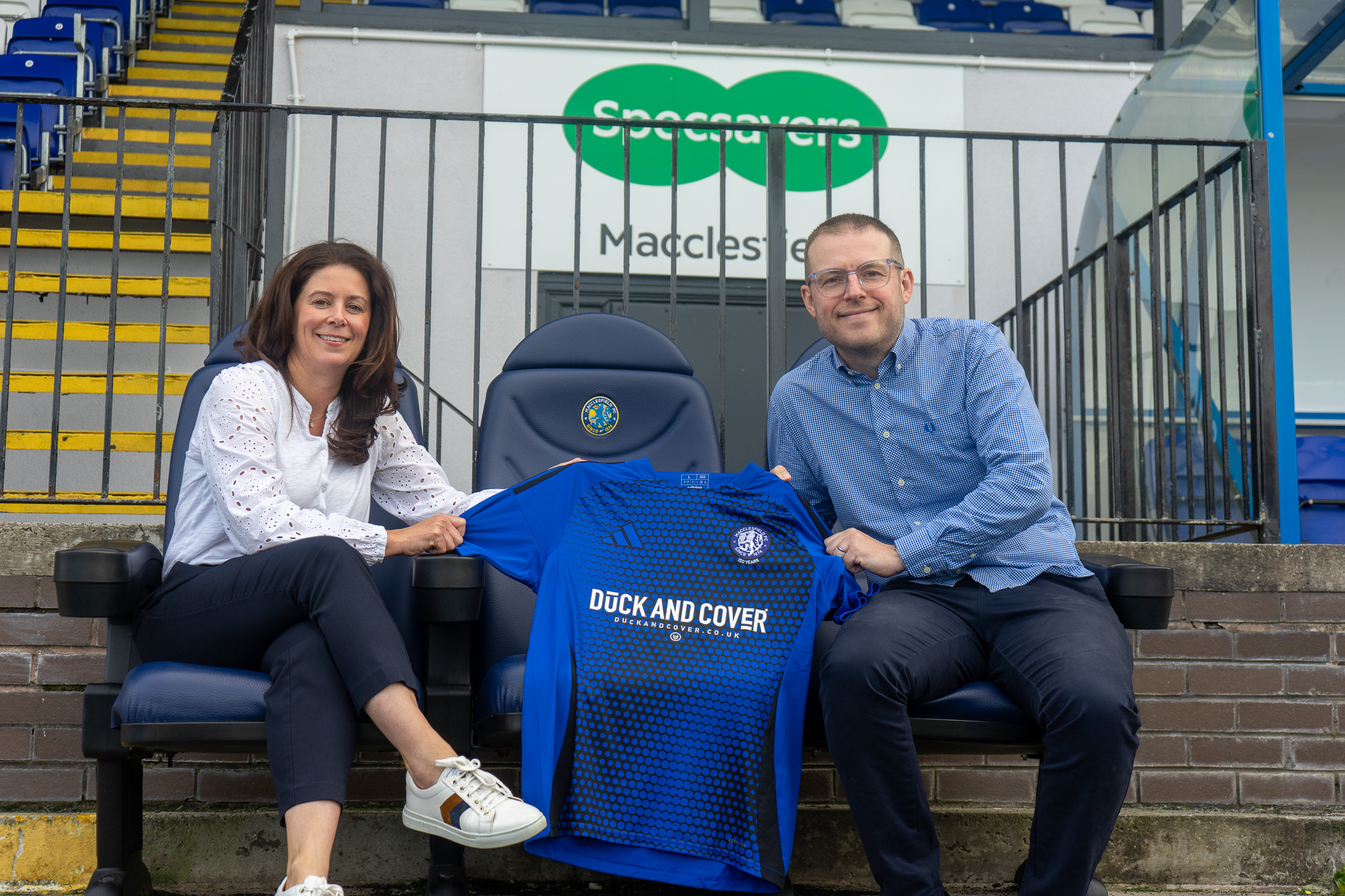 Angharad Butler and Dan Williams on Specsavers Macclesfield Partnership