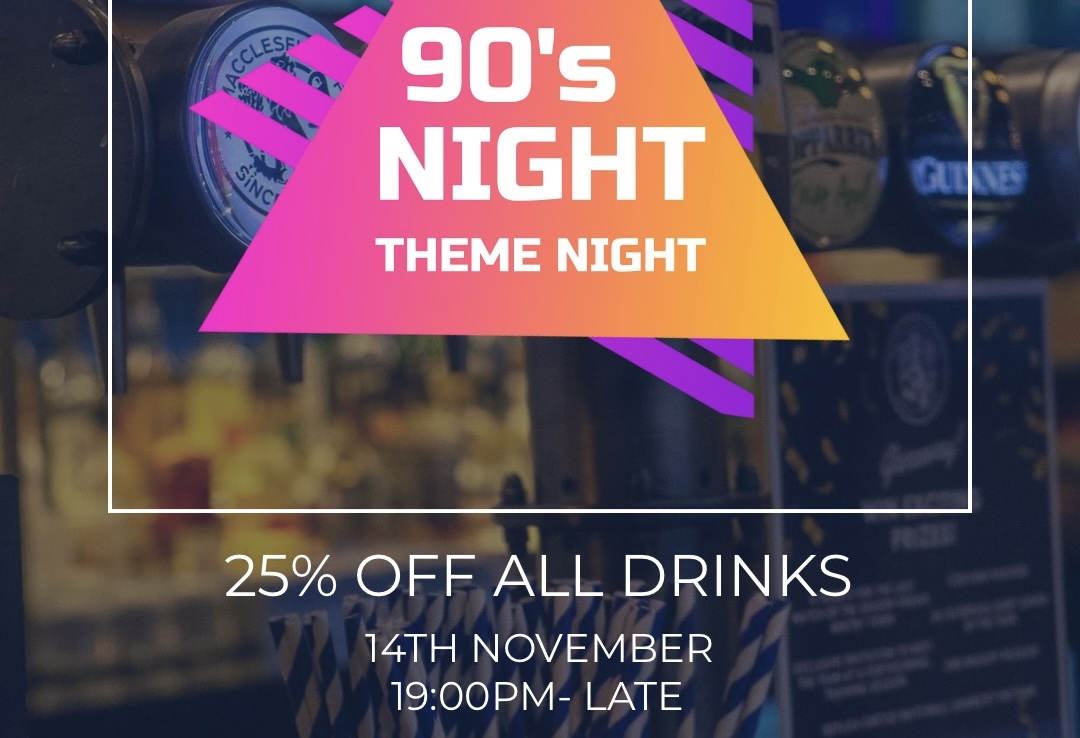 90’s THEMED NIGHT IN BAR TWENTY SEVEN