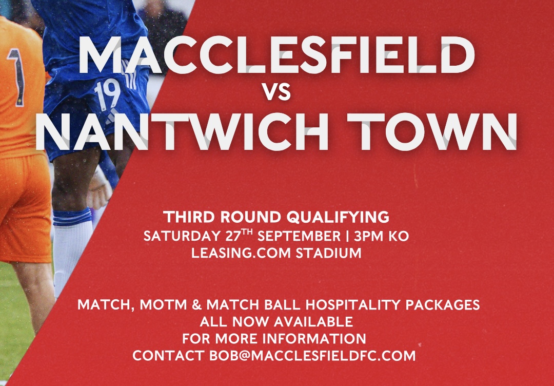 FA CUP TICKET NEWS: NANTWICH TOWN (H)