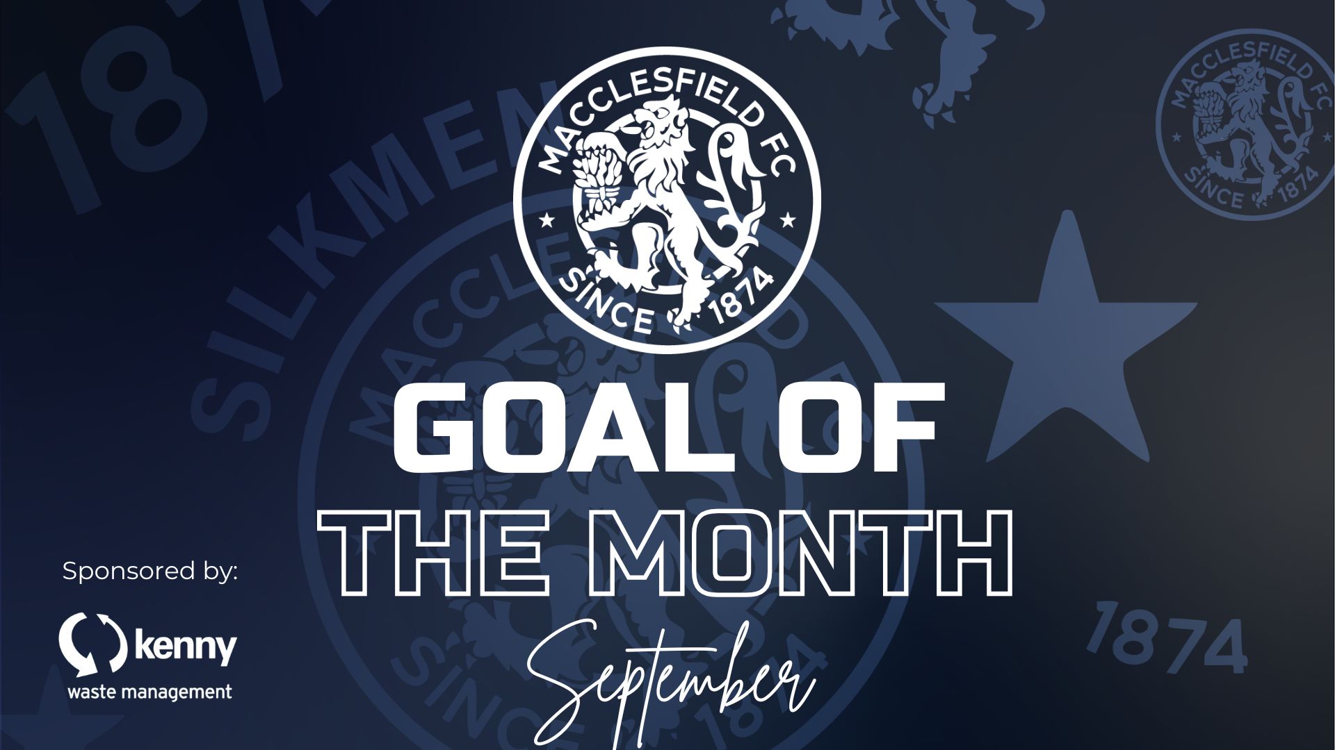 Kenny Waste Management Goal of the Month for September