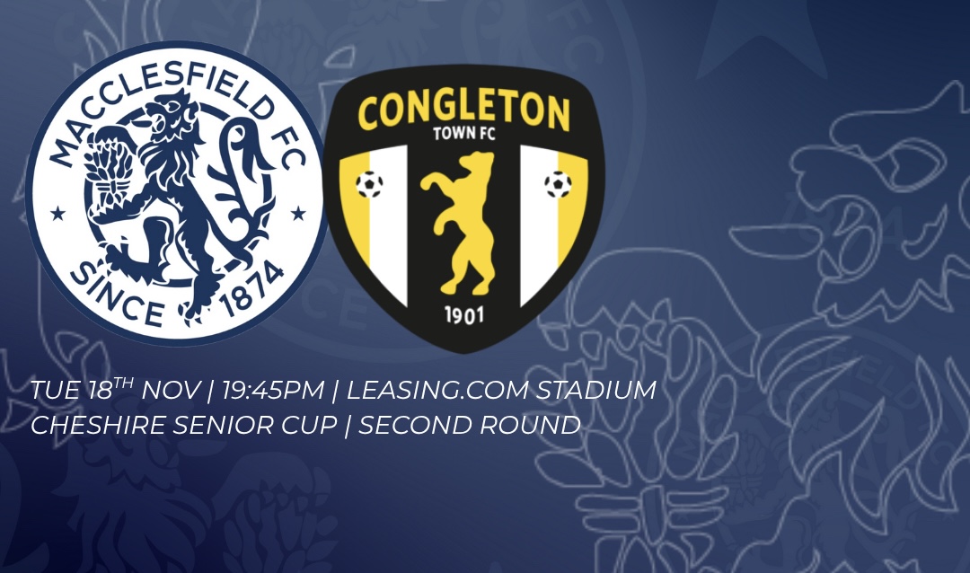 CONGLETON DATE CONFIRMED | CHESHIRE SENIOR CUP