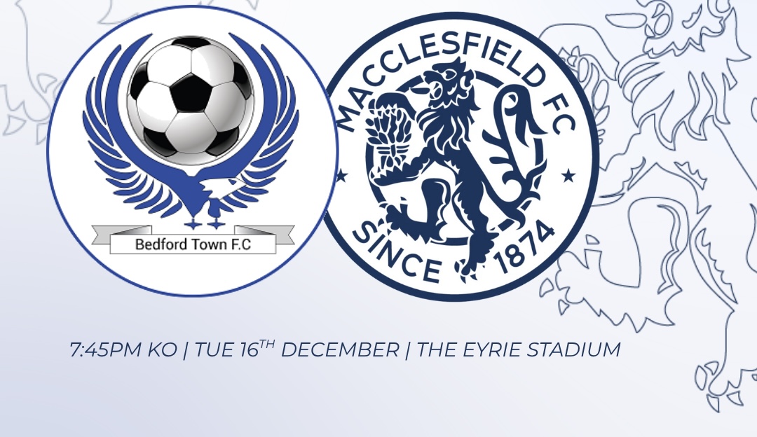 BEDFORD TOWN CLASH RE-ARRANGED AGAIN FOR 16TH DECEMBER