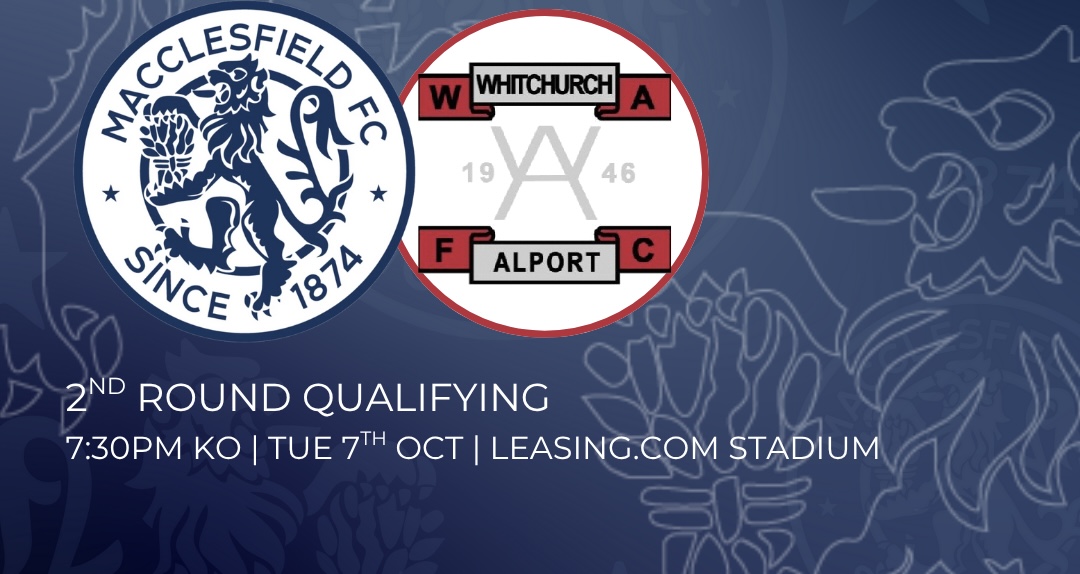 MATCH PREVIEW: MACCLESFIELD FC U18’S VS WHITCHURCH ALPORT U18’S | FA YOUTH CUP