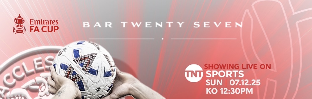 SLOUGH TOWN VS MACCLESFIELD FC SHOWN LIVE IN BAR TWENTY SEVEN