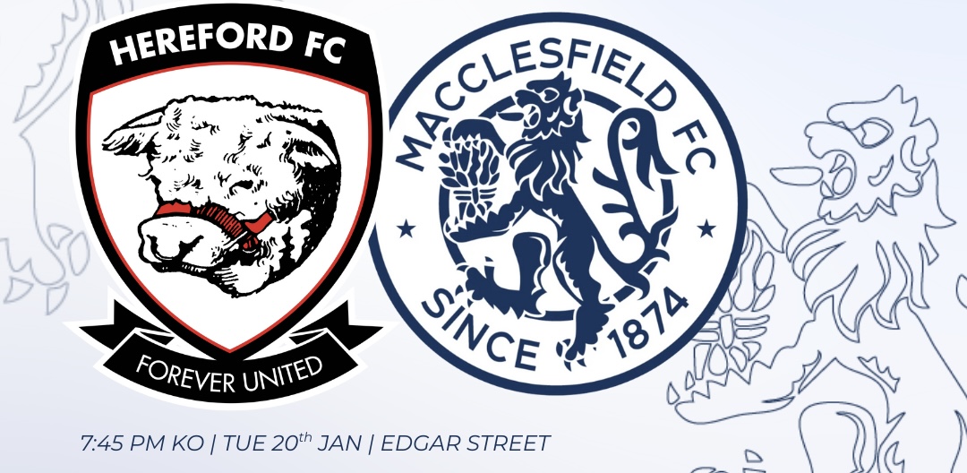 HEREFORD CLASH RE-ARRANGED AGAIN FOR 20TH JANUARY