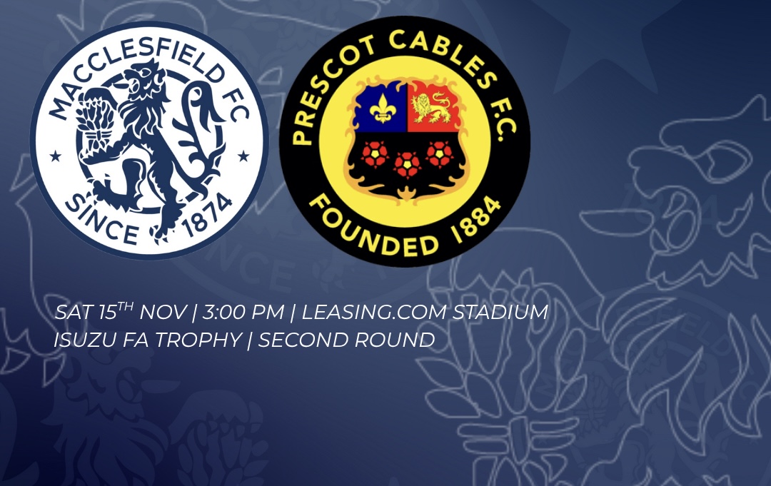TICKET INFO: MACCLESFIELD FC VS PRESCOT CABLES | ISUZU FA TROPHY
