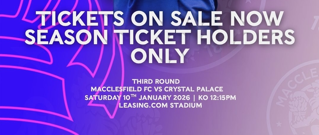 TICKETS UPDATE – CRYSTAL PALACE