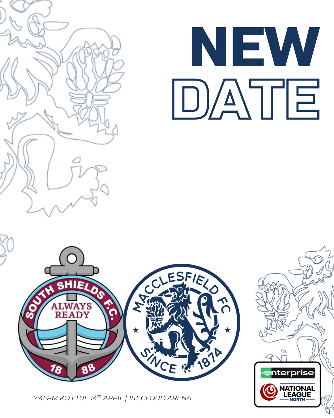 NEW DATE FOR SOUTH SHIELDS (A)