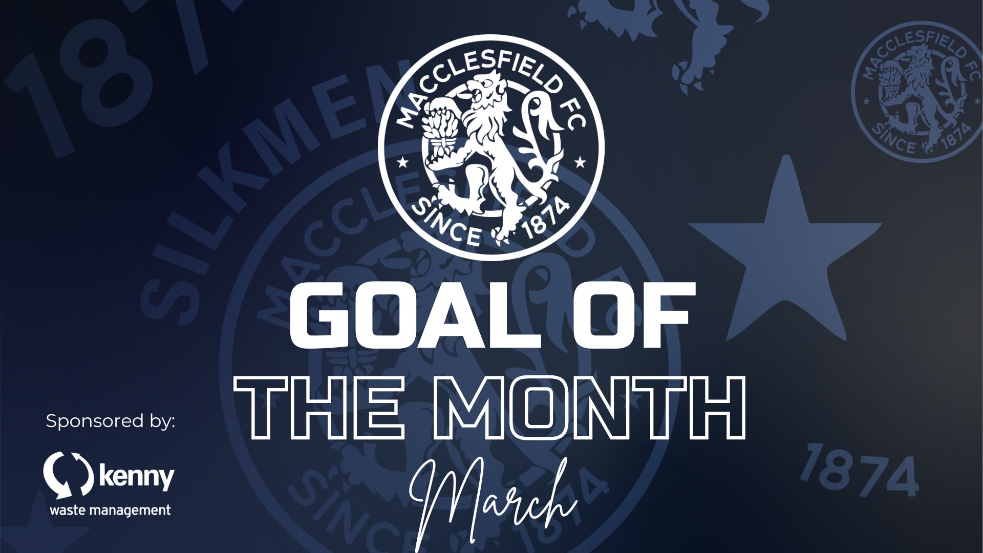 Kenny Waste Management Goal of the Month for March