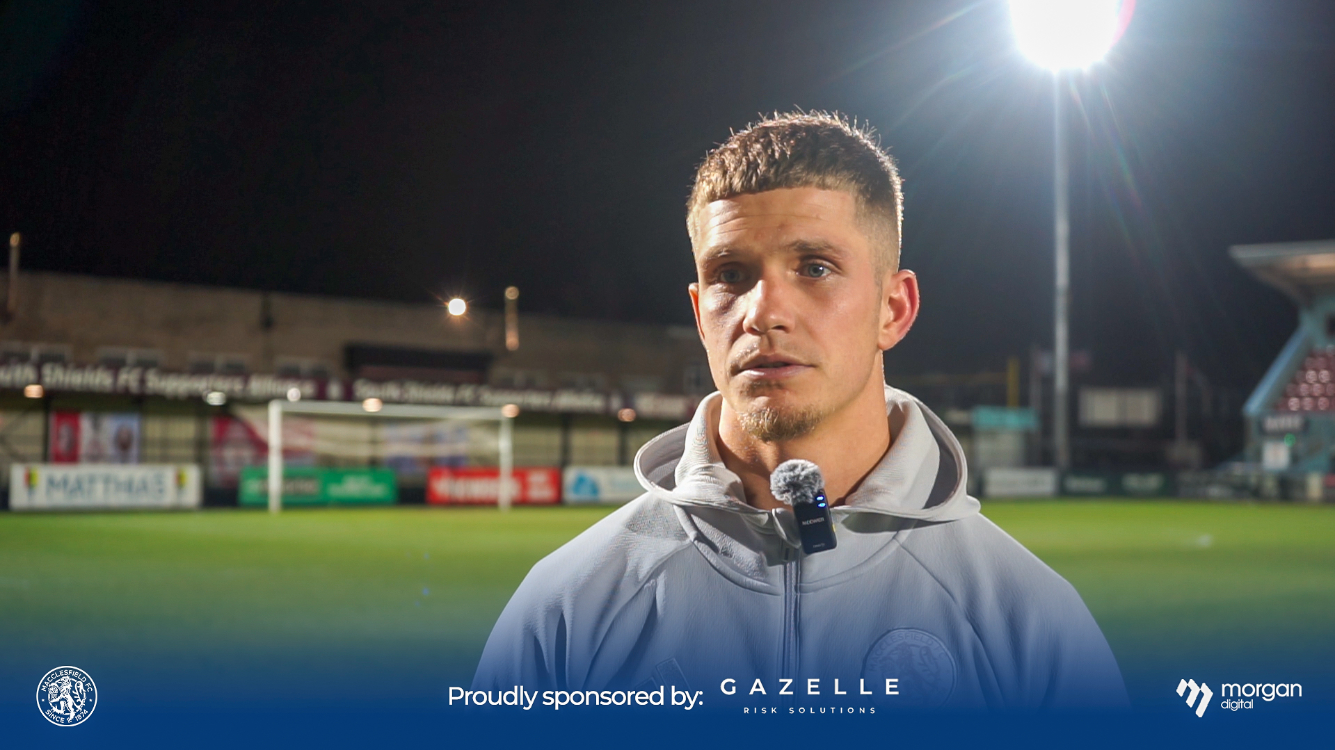 Lewis Fensome after South Shields defeat