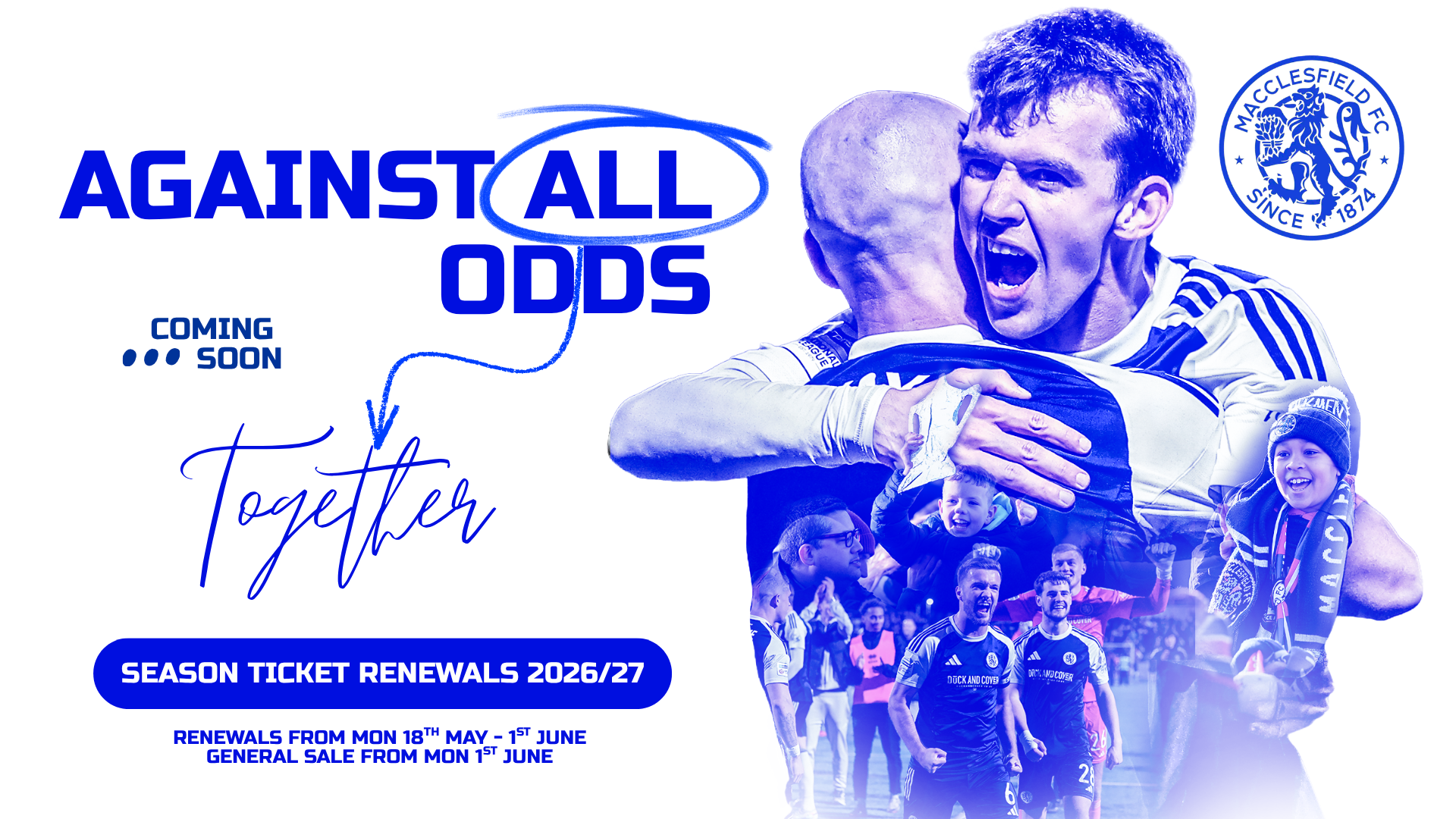 2026/27 SEASON TICKET RENEWALS COMING SOON