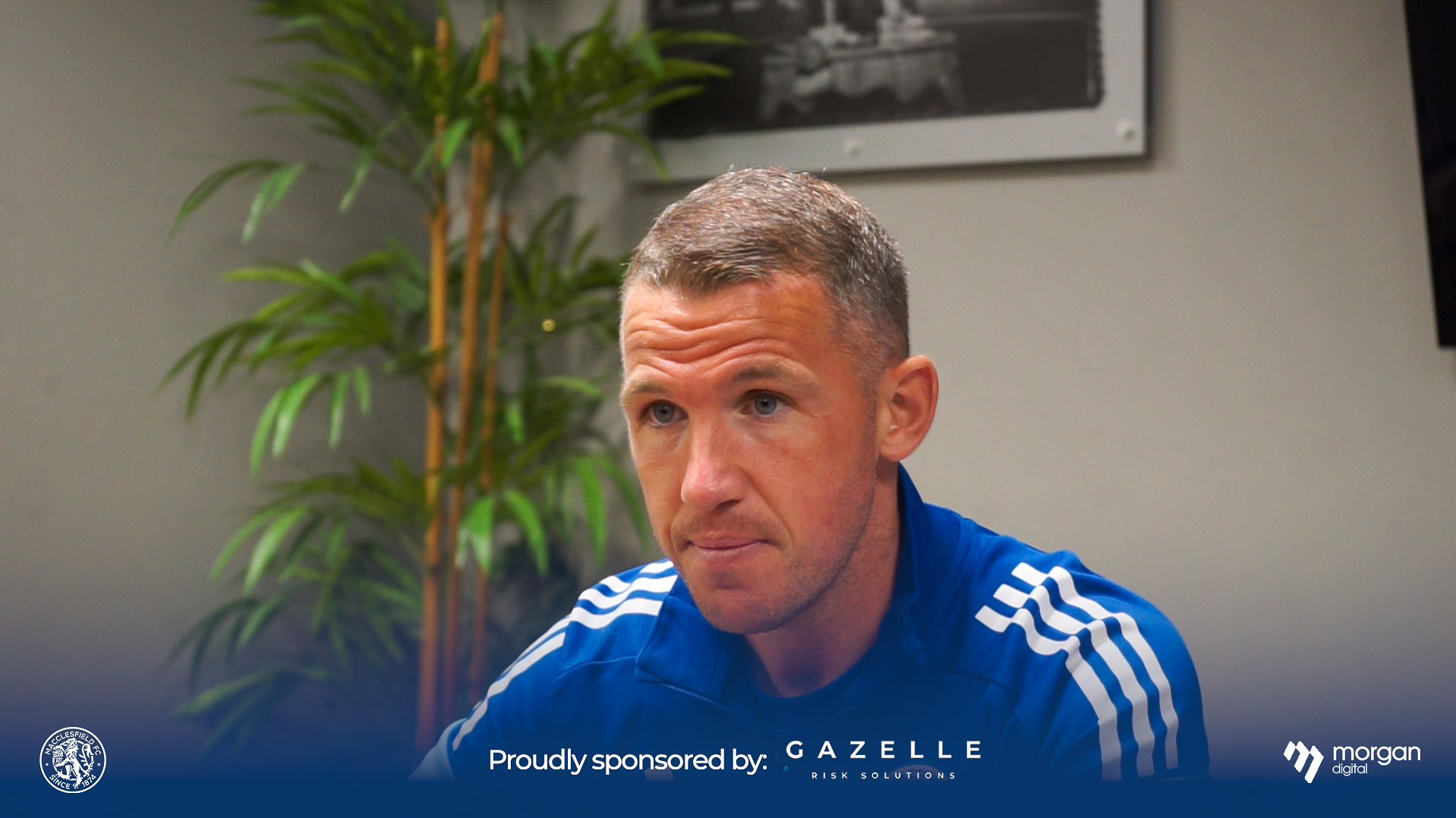 John Rooney after Hyde United Pre-Season Victory