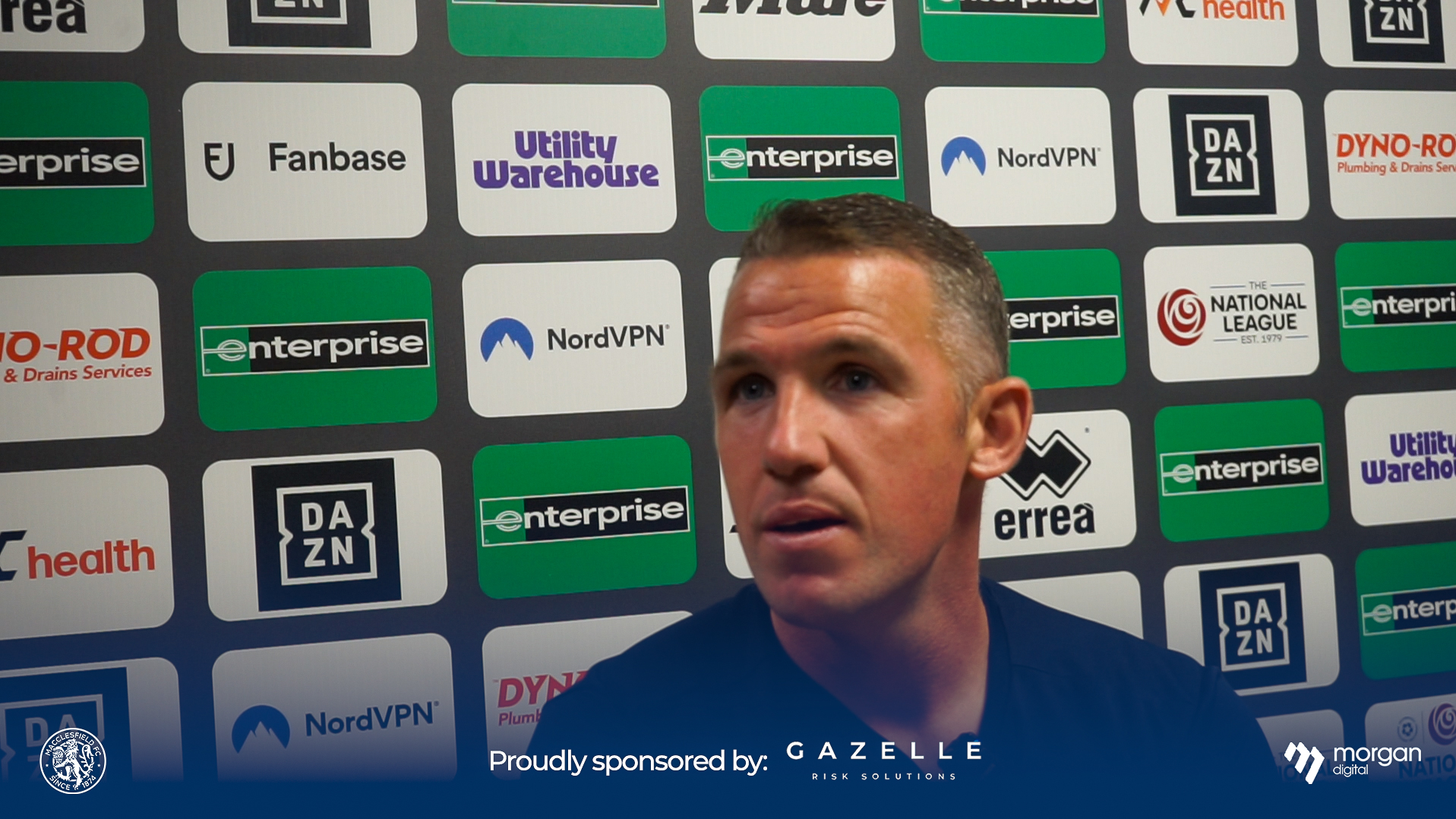John Rooney after Brackley Town victory